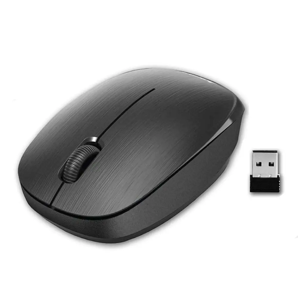 Sansai Ergonomic 2.4GHz Wireless Optical Mouse for PC/Laptop Computer/Mac Black