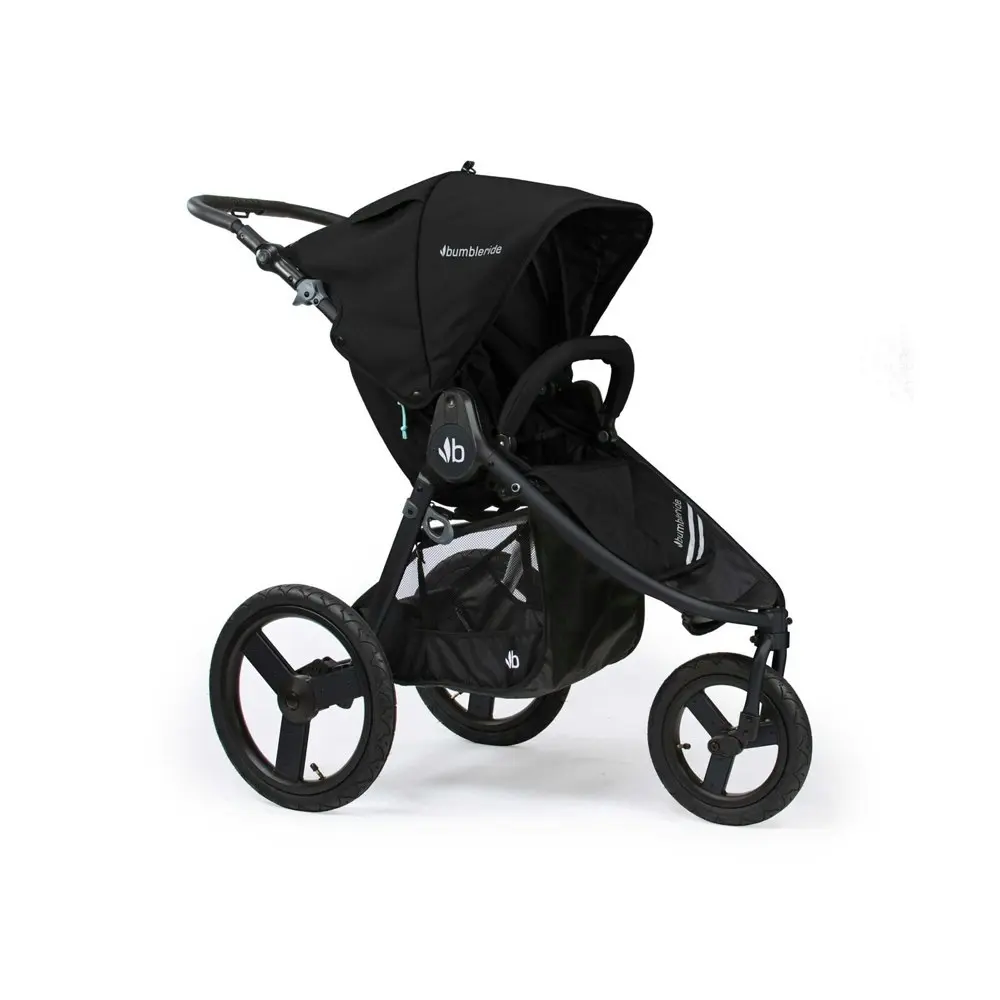 Bumbleride Speed Baby/Infant Pram/Stroller Long Footwell w/ Air Pump 6m+ Black