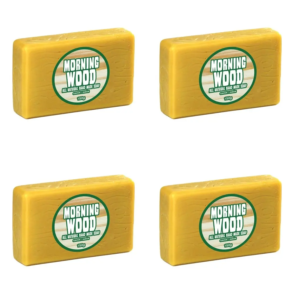 4PK Gamago Morning Wood Bar Soap 150g Natural Royal Pine Scent Body Fragrance