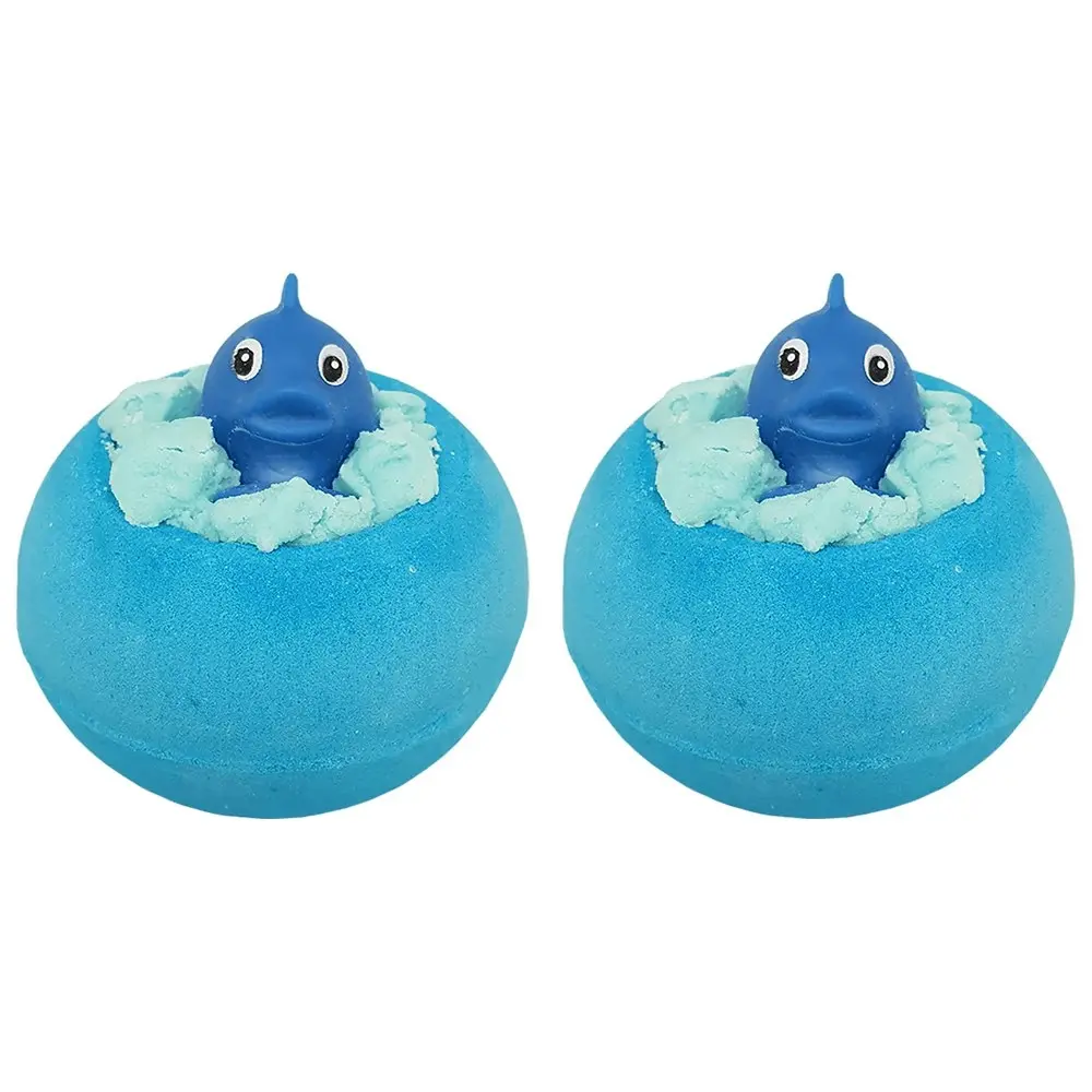 2PK Bomb Cosmetics Splash Bath Bomb Blaster w/ Toy Body Skin Fragrance Tub Fizzy