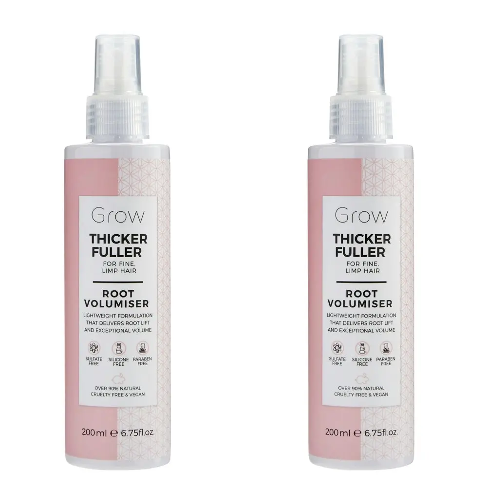 2x Grow Thicker Fuller Root Volumiser Spray Hair Care/Styling f/Fine/Limp Strand