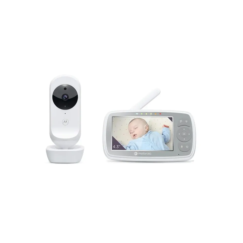 Motorola VM44 Dual Digital Video Wifi Baby Monitor 4.3'' w/ Camera Unit White