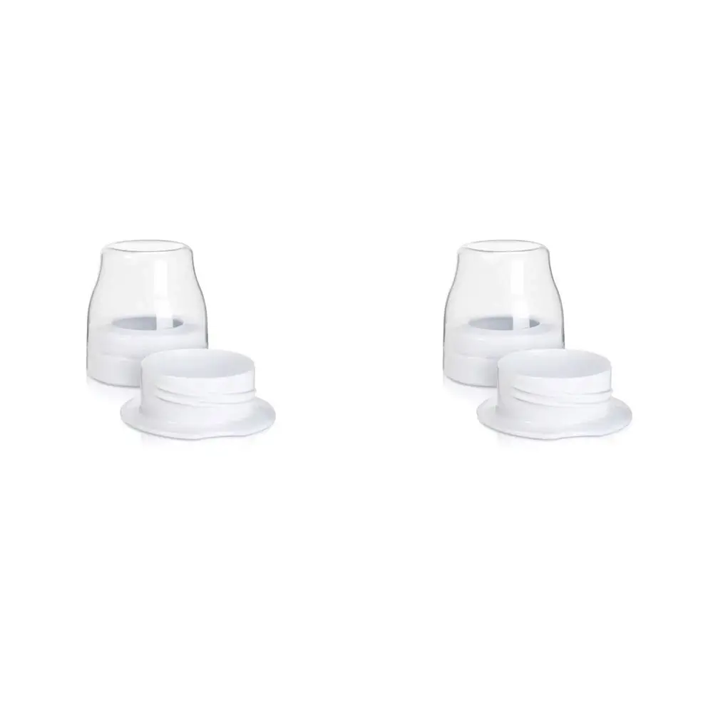 2x 2pc Philips Avent Sterile Teat Travel Pack/Portable Nipple Cover White 18m+