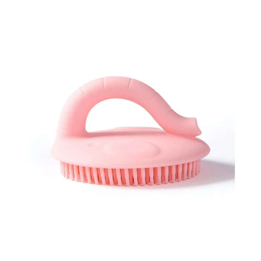 My Pure Silicone Baby/Toddler Bathing Grooming Cleaning Brush Blush 0M+