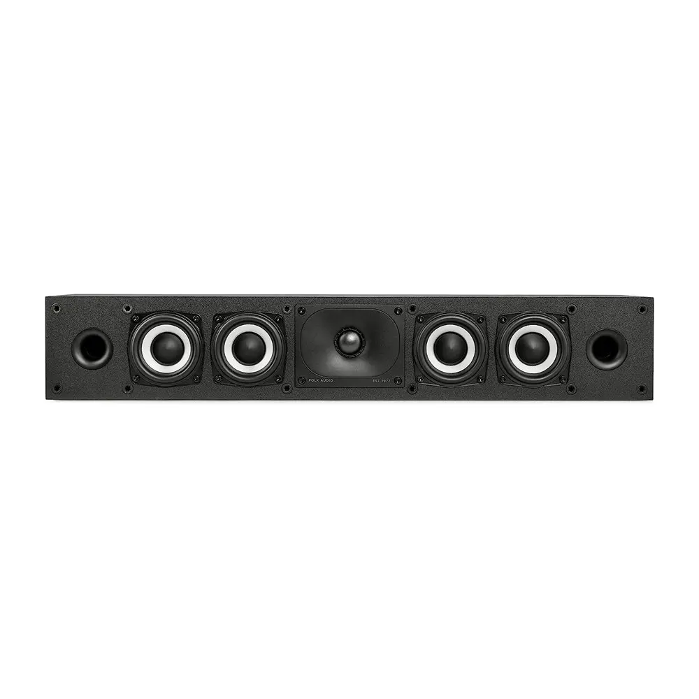 Polk Home Audio MXT35 Low-Profile Hi-Res Center Channel Loudspeaker Black