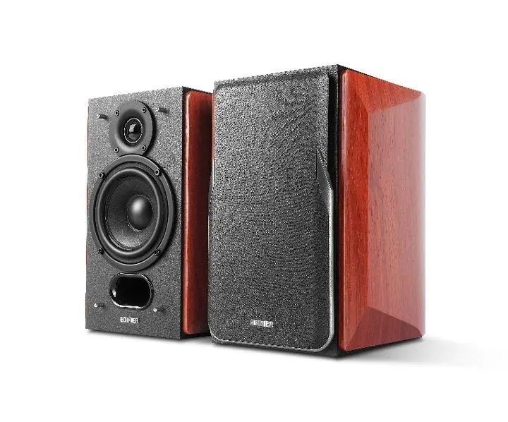 Edifier P17 Passive Bluetooth Bookshelf Speakers Sound Home Theatre Audio Brown