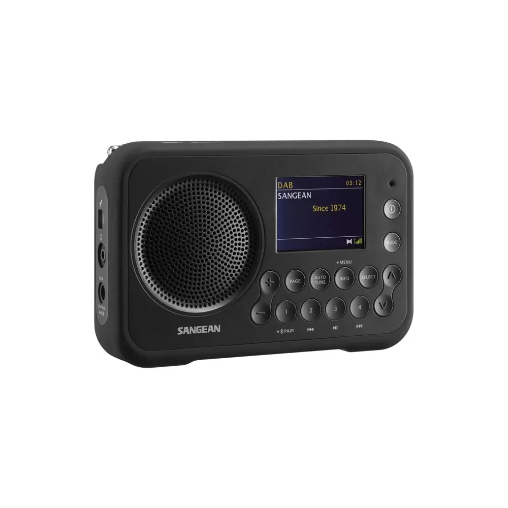 Sangean DPR76 Portable 16.5cm Bluetooth DAB+ Digital Radio Stereo Matt Black