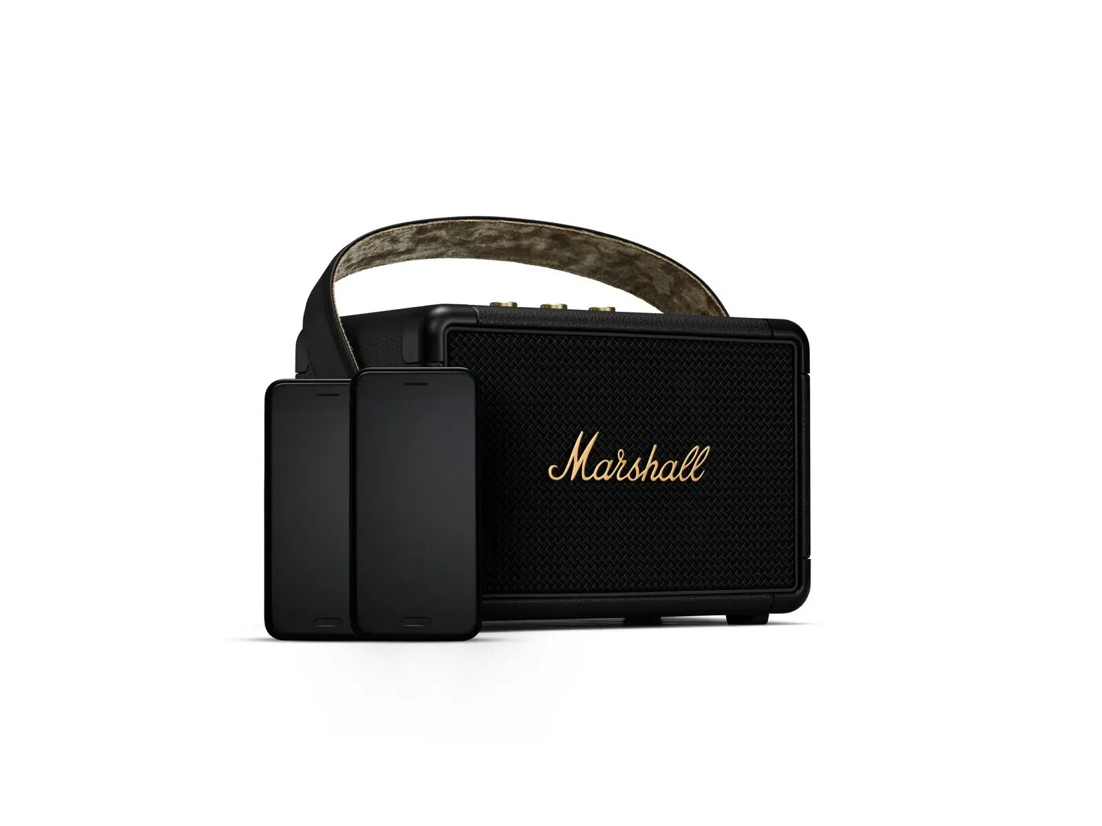 Marshall Kilburn II Portable Bluetooth Wireless Speakers For Phones Black/Brass