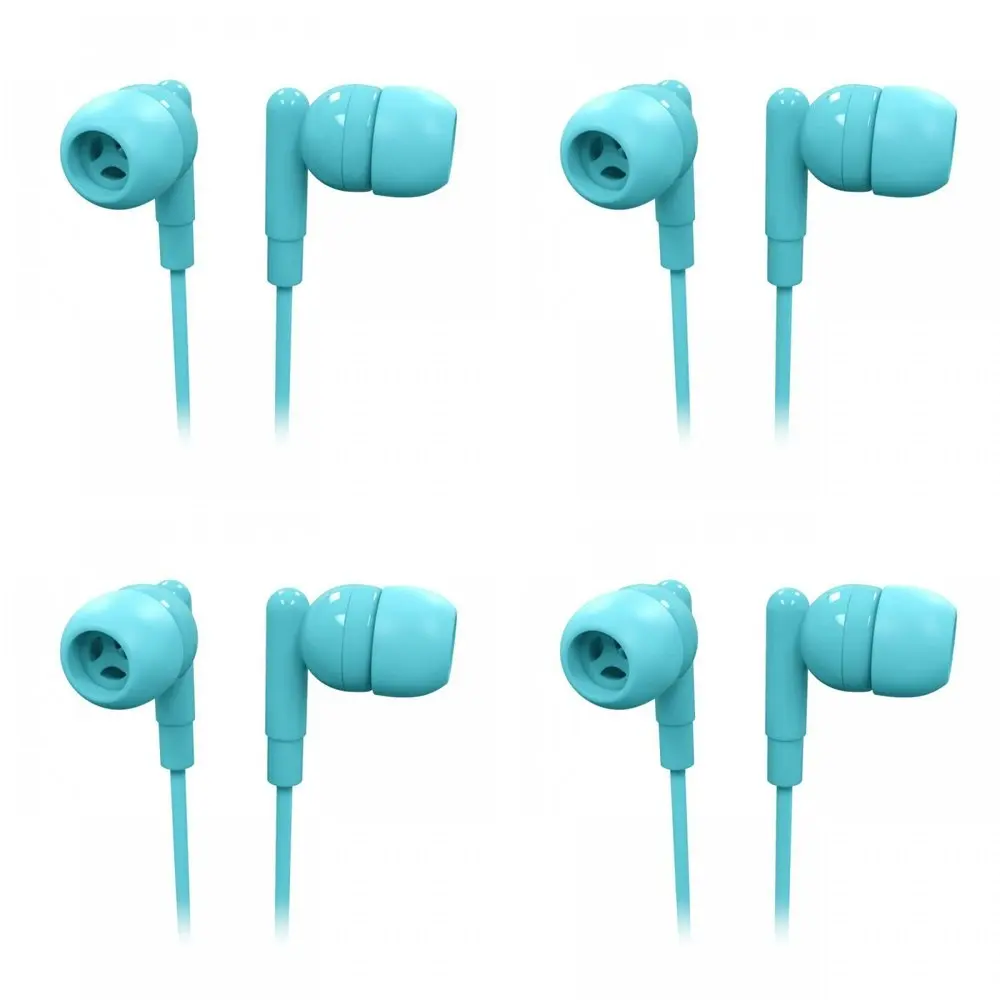 4x Laser Wired 3.5mm Silicone In-Ear Earbuds Headphone 1.2m For Phones Icy Morn