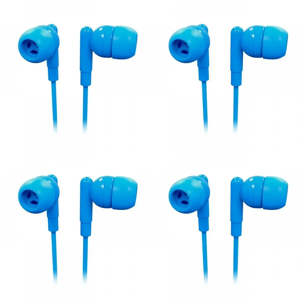 4x Laser Wired 3.5mm Silicone In-Ear Earbud Headphones 1.2m For Phones Serenity