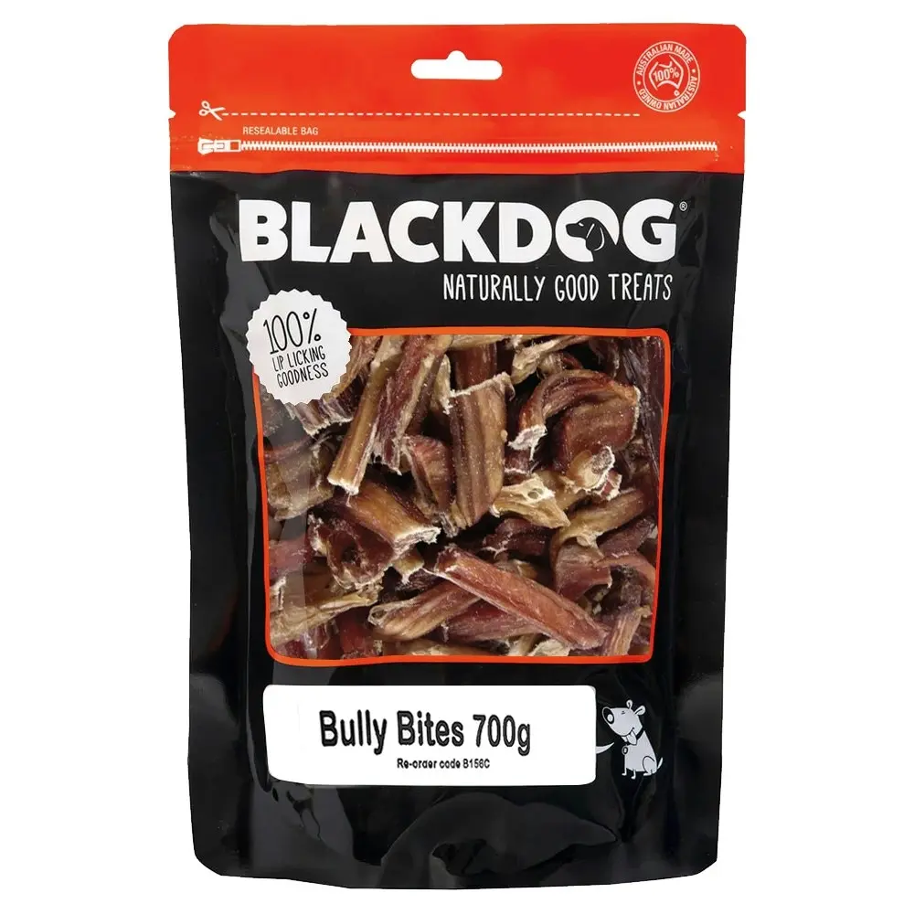 Blackdog Bully Bites Pet/Dog Beef Liver Dental Training Chews Dried Treat 700g