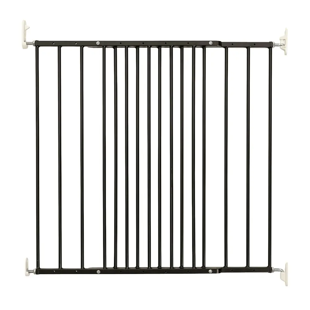 DogSpace Lucky Metal Safety Barrier/Gate Adjustable 72.5x106.8cm Dog/Pet Black