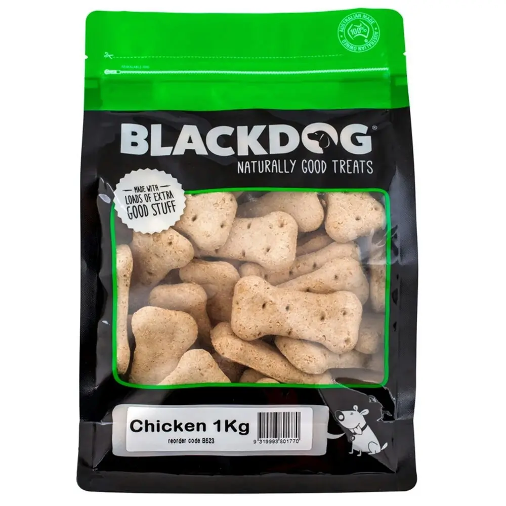 Blackdog 1kg Naturally Good Pet/Dog Premium Chicken Biscuits Healthy Treats/Food