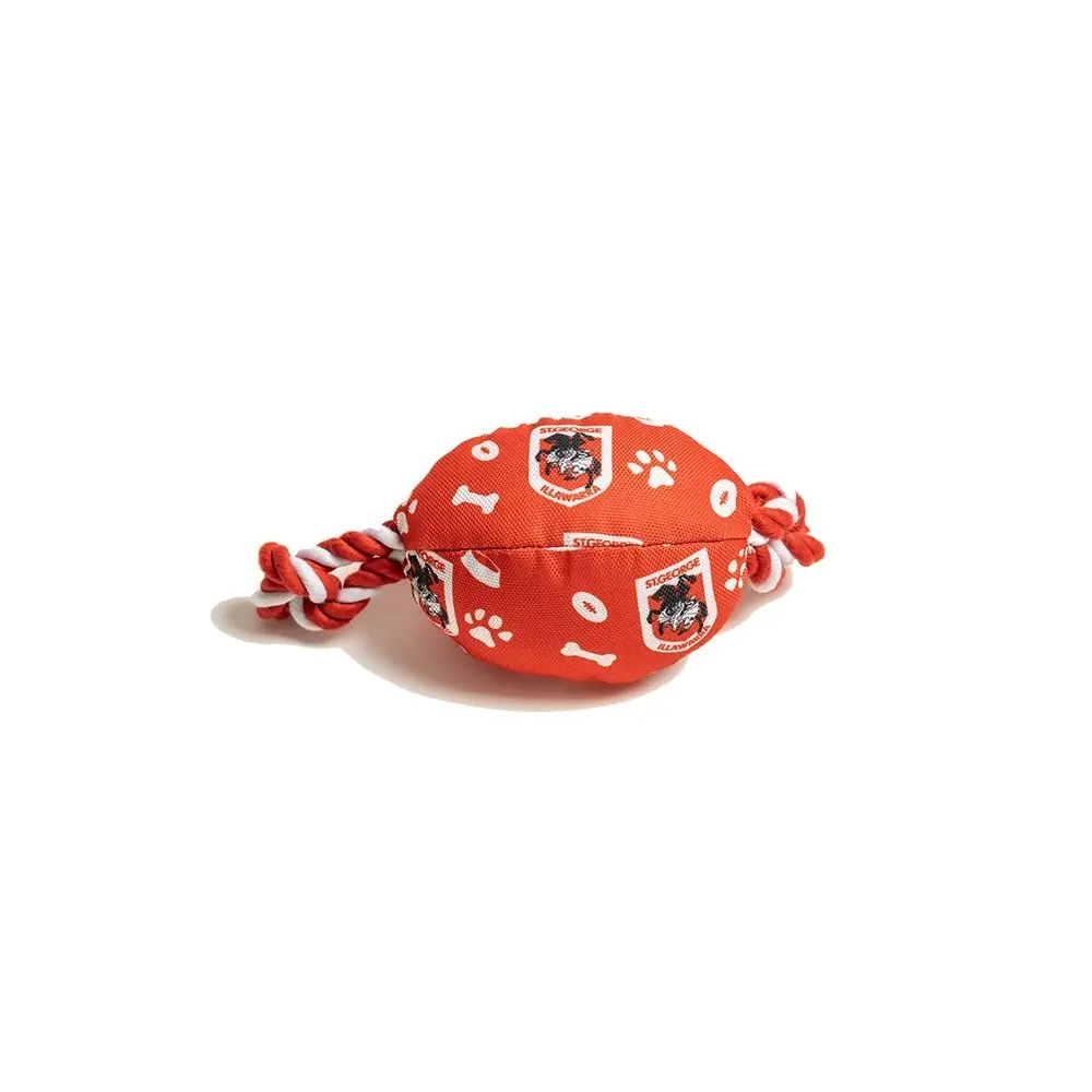 The Stubby Club St. George Illawarra Dragons NRL Themed Durable Dog/Cat Chew Toy