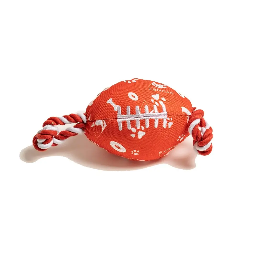 The Stubby Club Sydney Swans AFL Themed Durable Dog/Cat Pet Play Chew Toy