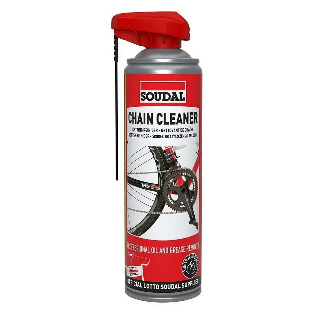 Soudal Bike/Bicycle Chain Dirt/Mud Cleaner/Cleaning Remover Spray Can 500ml