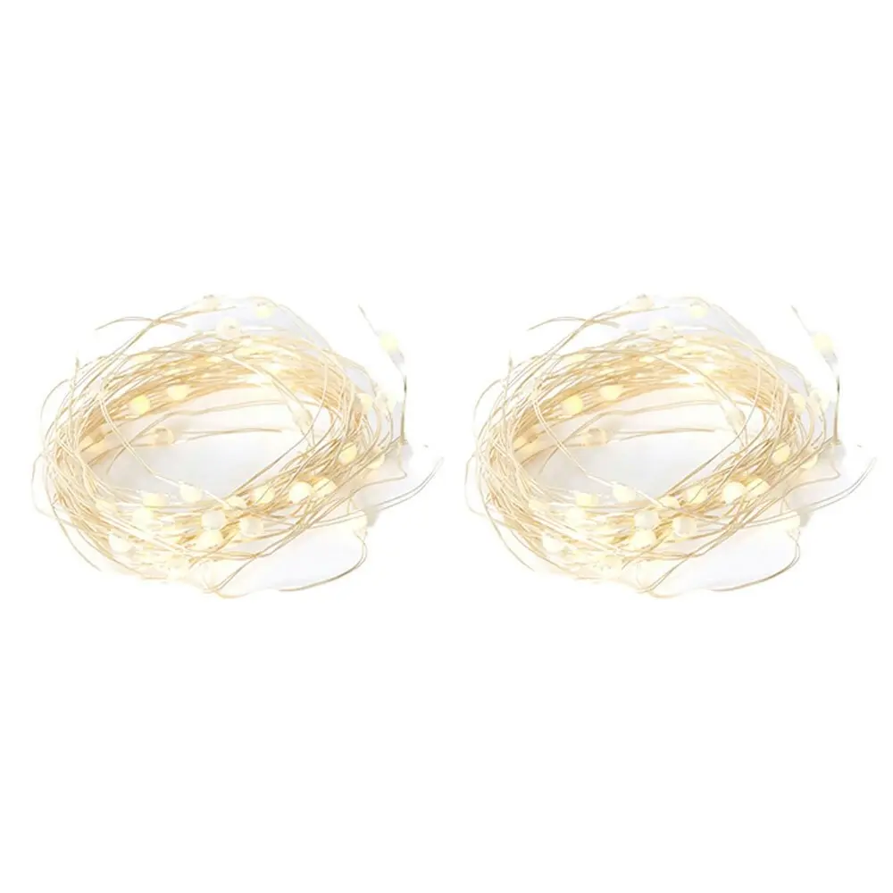 2x E Style Luminous Warm Bright Garden Fairy String Lights (Outdoor) - 6m