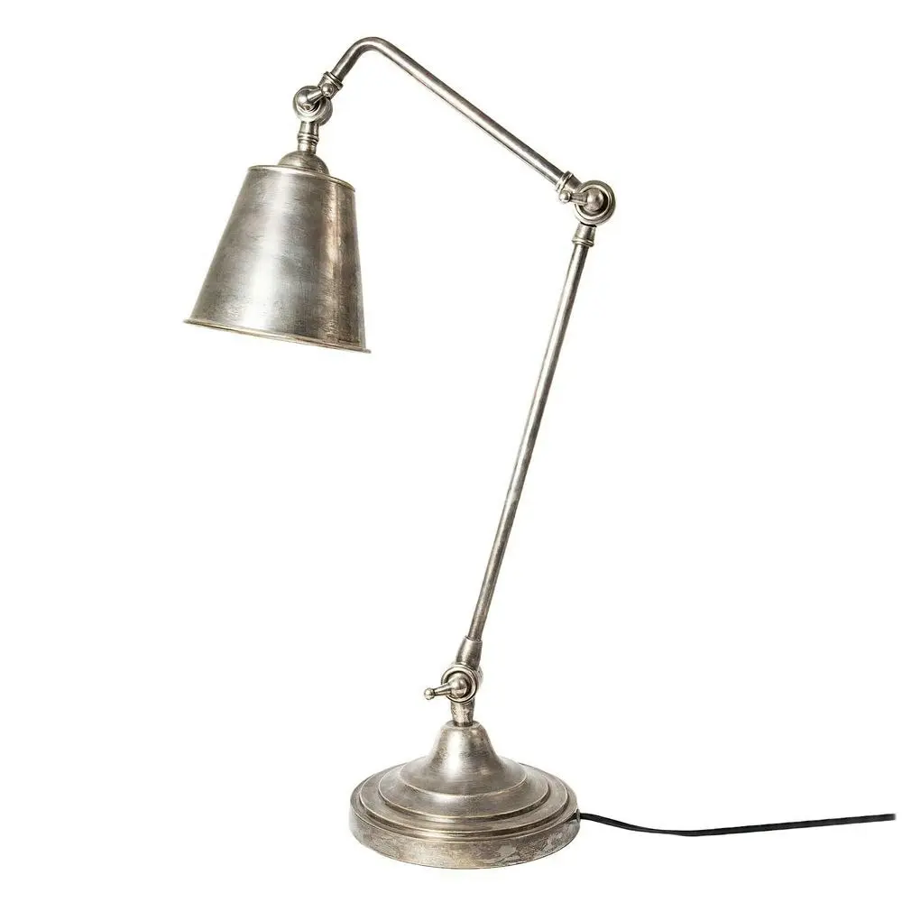 Belle Cuba Brass Table Lamp 79cm Bedside Night Light Home Decor Antique Silver