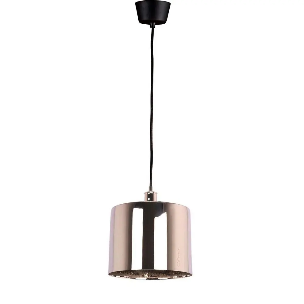 Belle Portofino Brass Ceiling Pendant Light Lamp Decor Medium 23cm Shiny Nickel