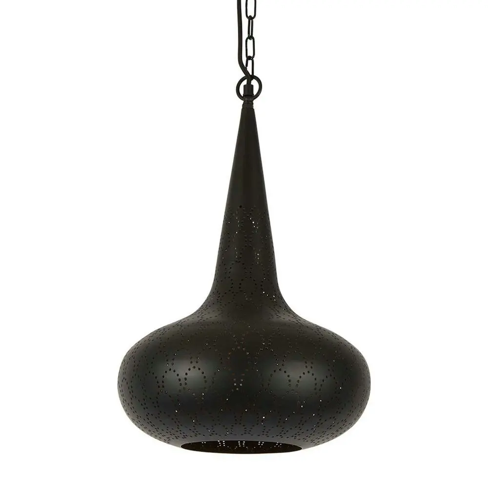 Belle Cobra Metal Ceiling Pendant Light 51cm Hanging Lamp Home Room Decor Black