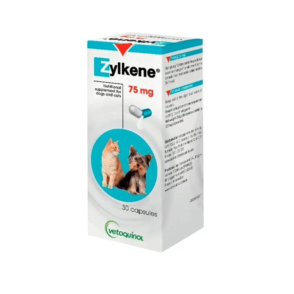 Zylkene Capsules for Small Dogs and Cats 75mg