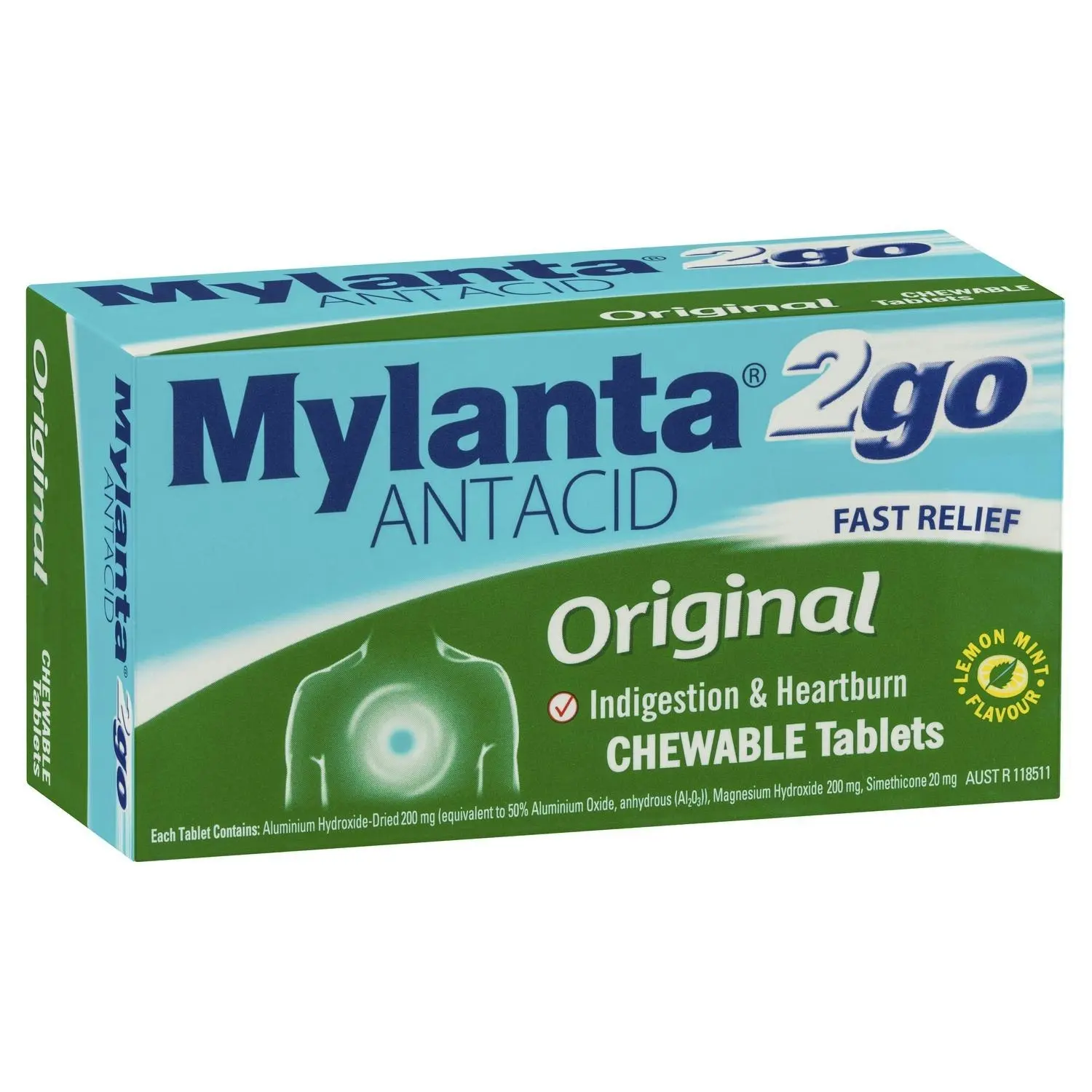 Mylanta2Go Original 100 Chewable Tablets