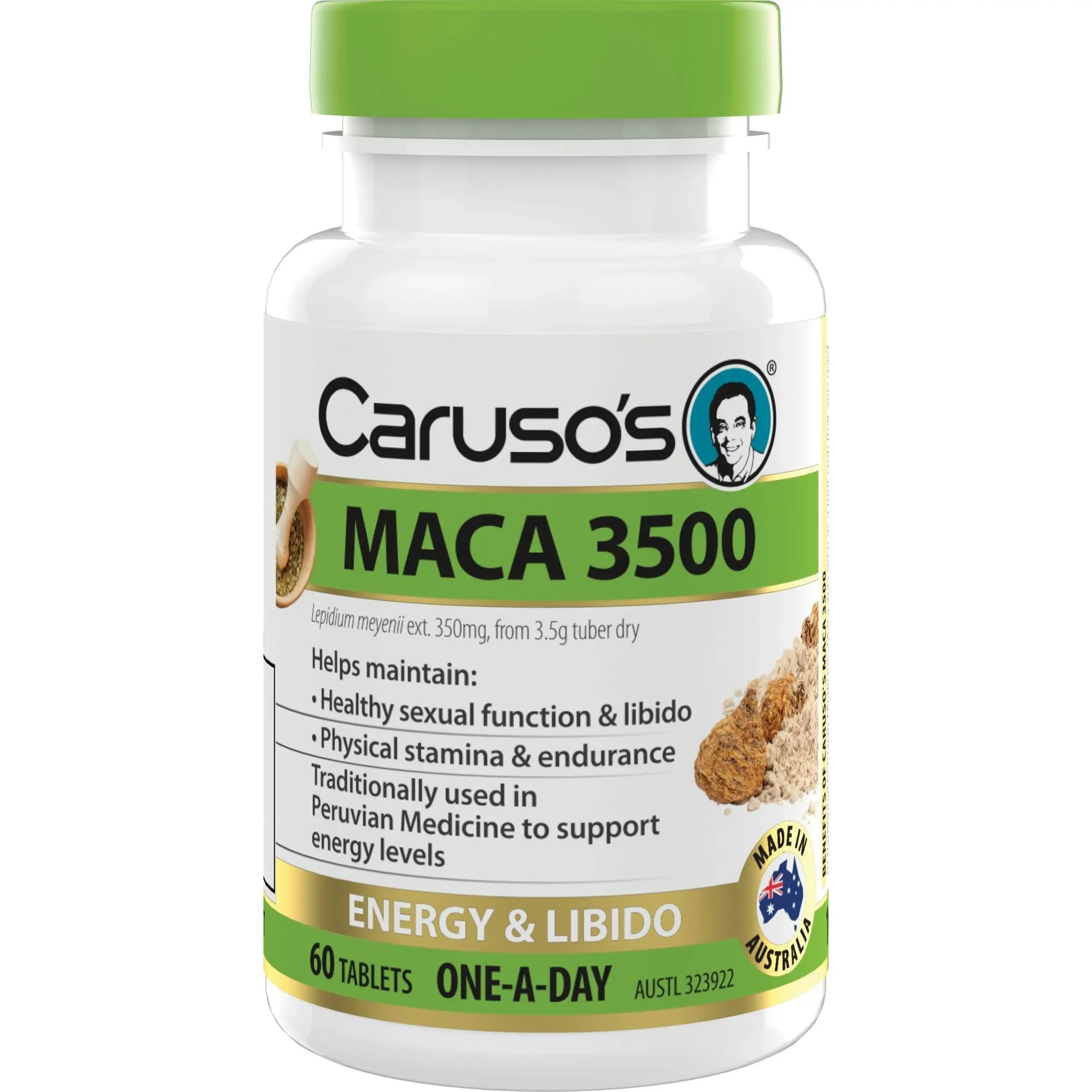 Caruso's Natural Health Maca 3500 60 Tablets