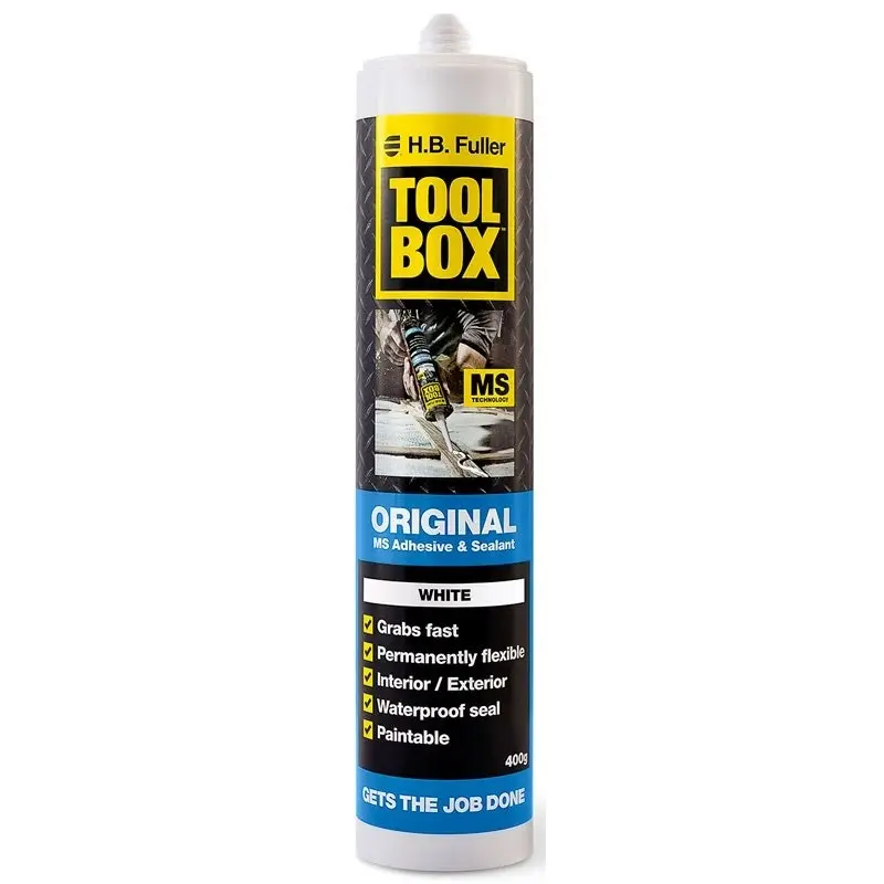 HB Fuller Toolbox Adhesive Sealant White 400gm