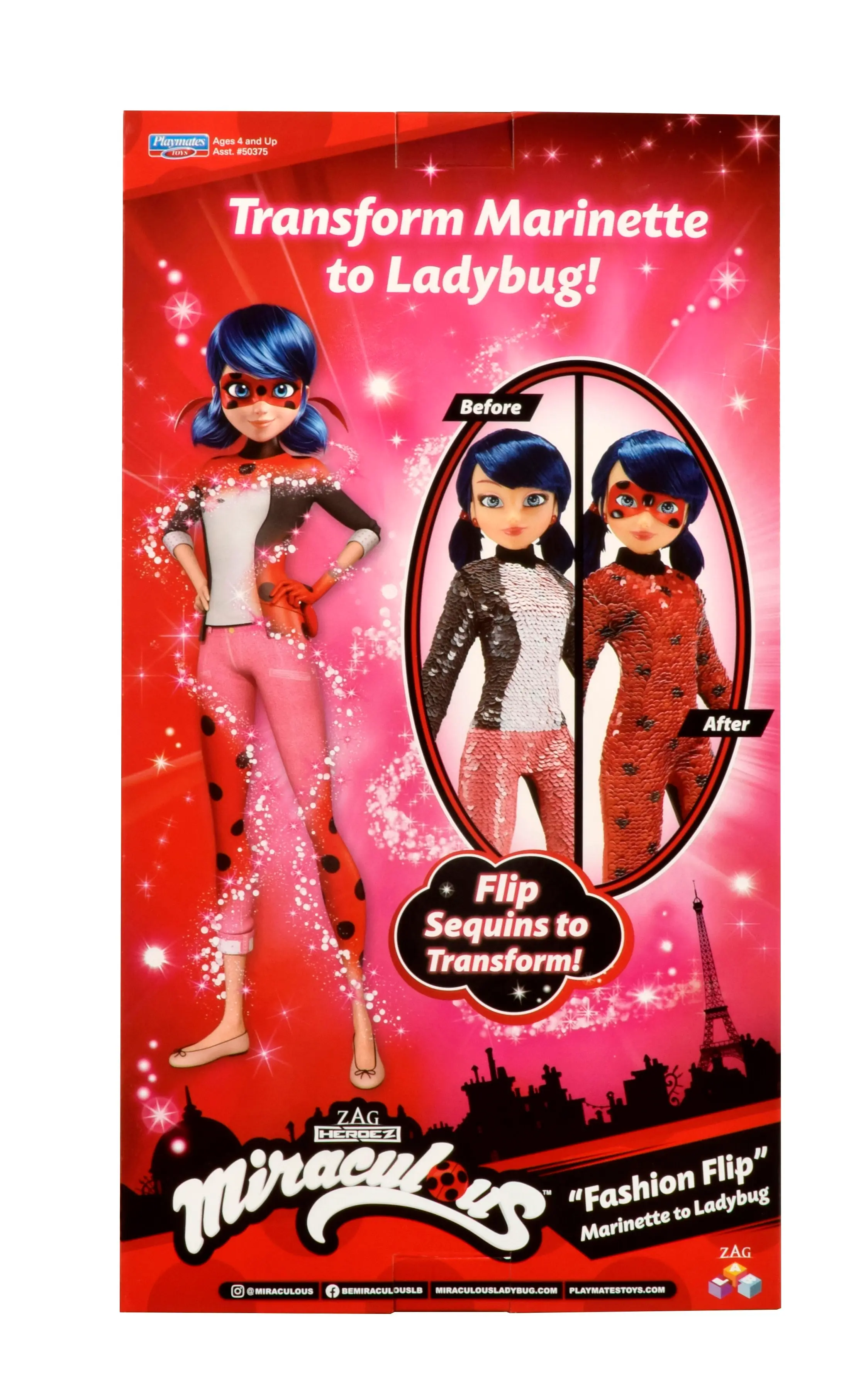 Miraculous Ladybug Transforming Fashion - Sequin Outfit