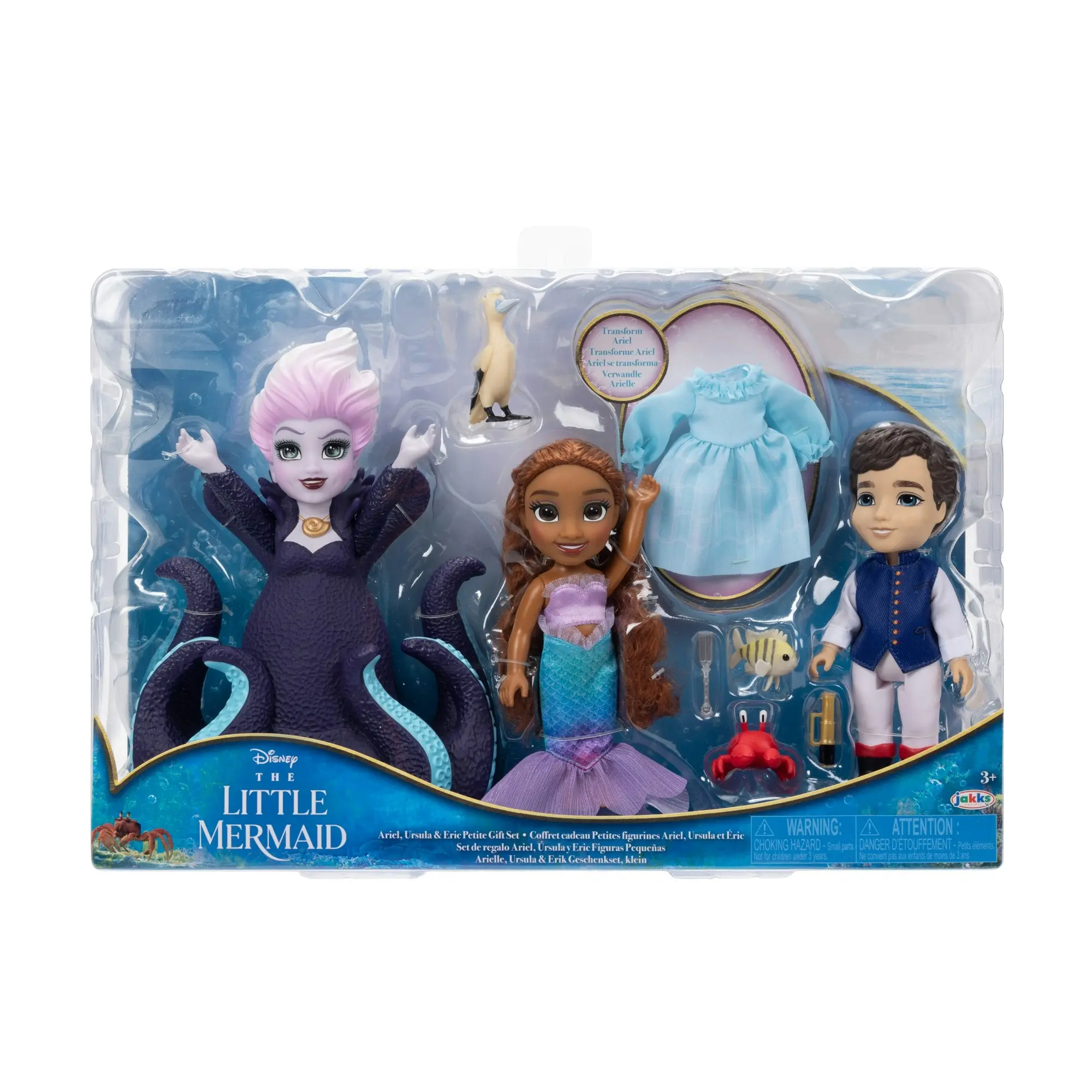 Disney Princess The Little Mermaid 6" Petite Gift Set with Extra Ariel Fashion