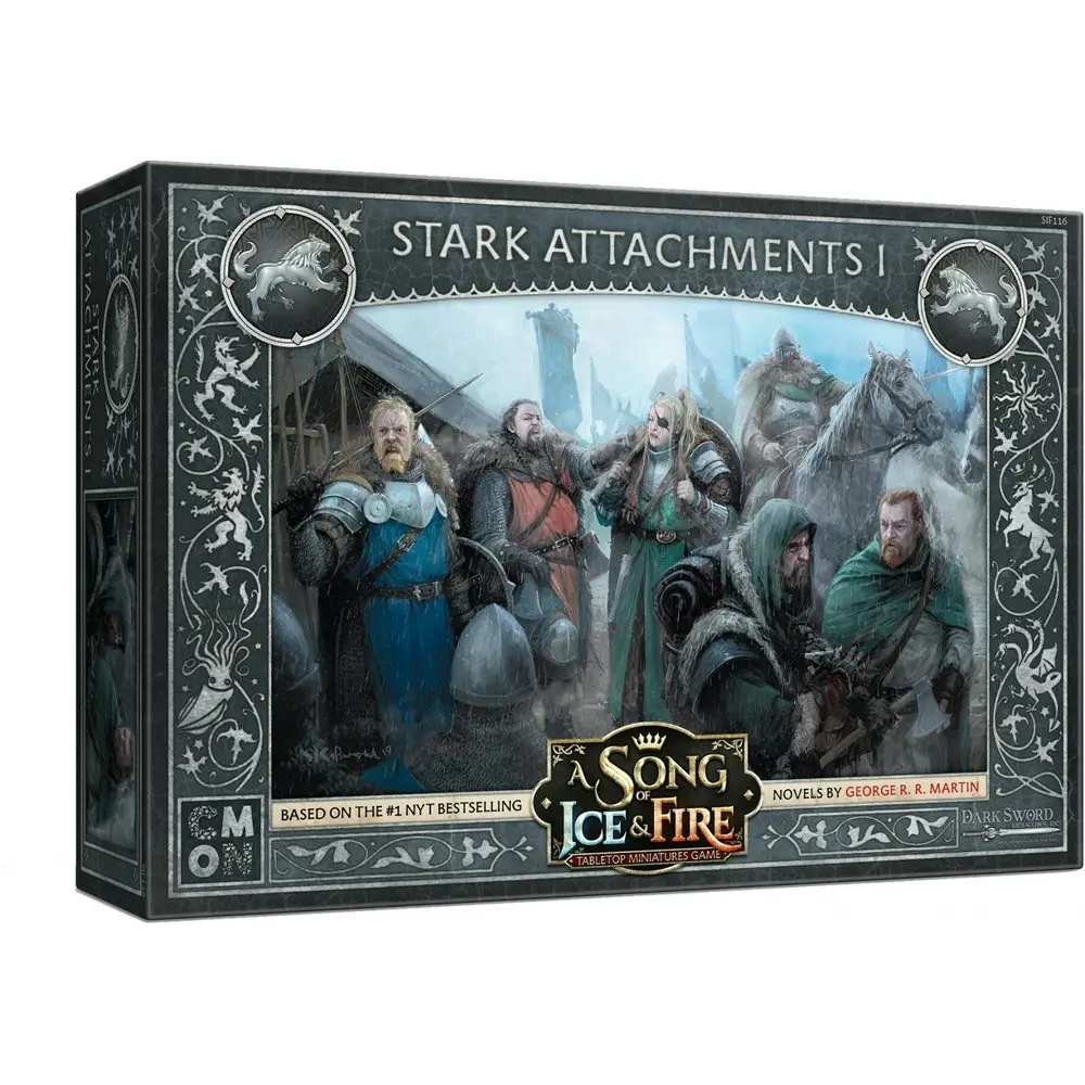 CMON A Song Of Ice & Fire Miniatures Game Figure TTRPG Stark Attachments 1 14y+