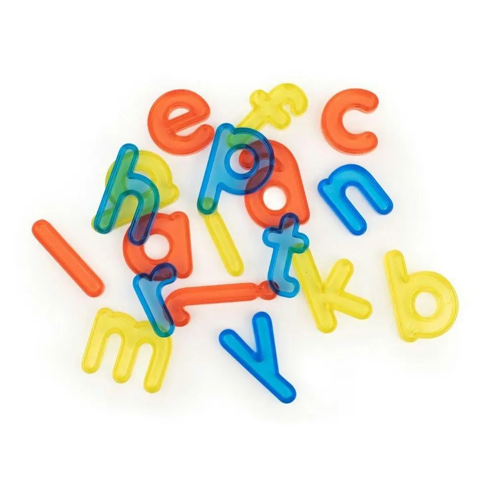 76pc Miniland Aptitude Translucent Lowercase Letters Kids Educational Toy 3y+