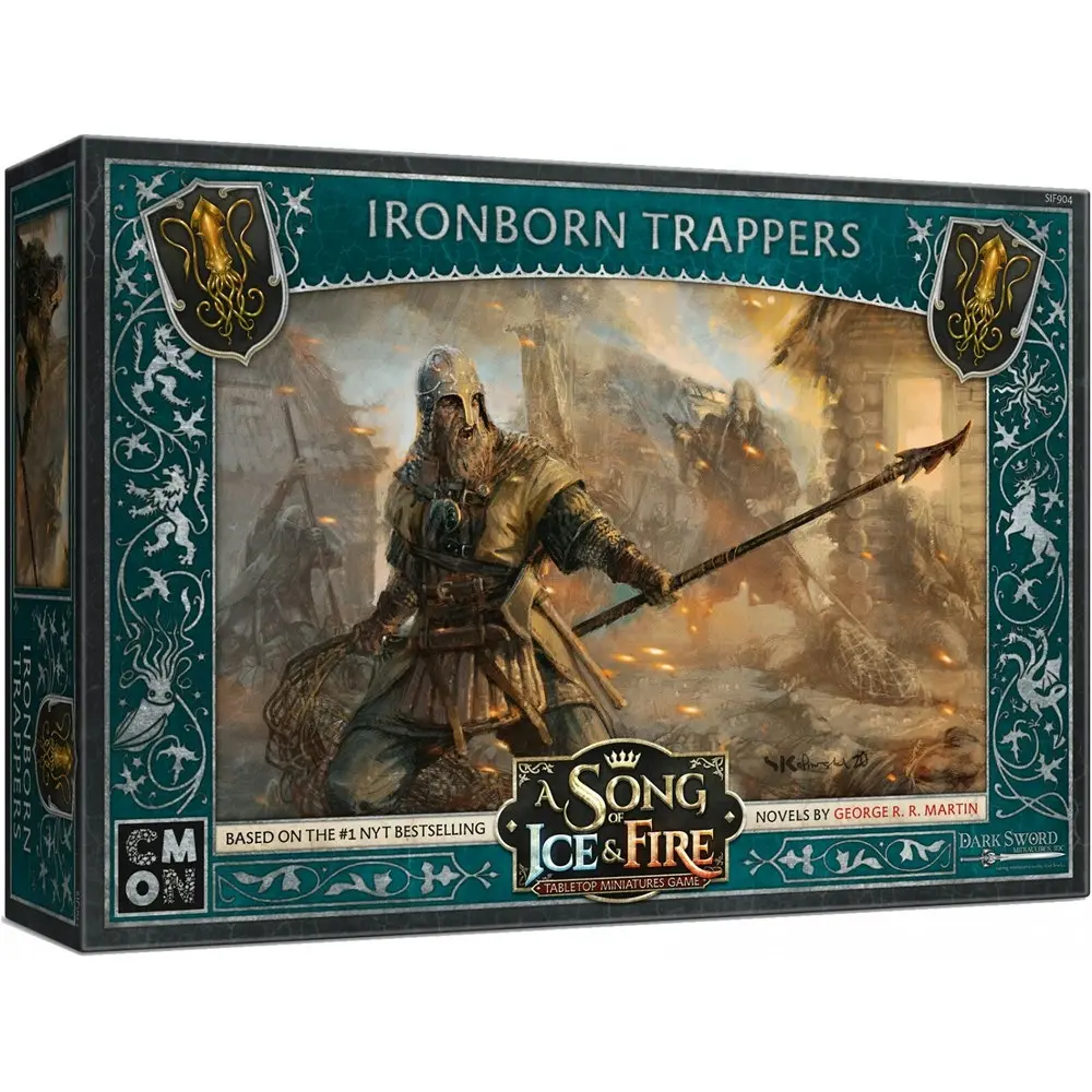 CMON A Song Of Ice & Fire Tabletop Miniatures Game Figure Ironborn Trappers 14+