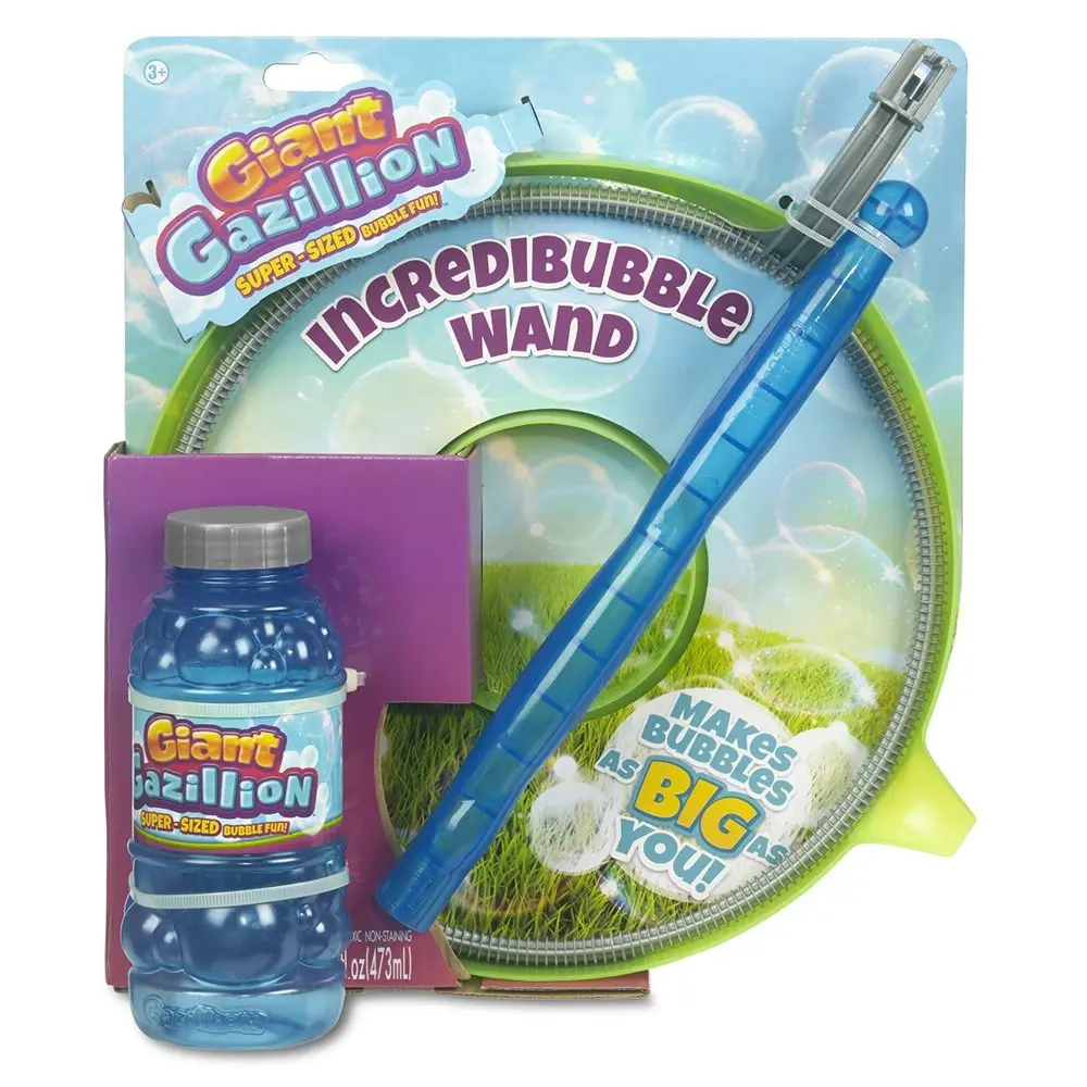 Gazillion Bubbles Giant Bubble Wand w/ Solution Kids/Children Outdoor Toy 3+