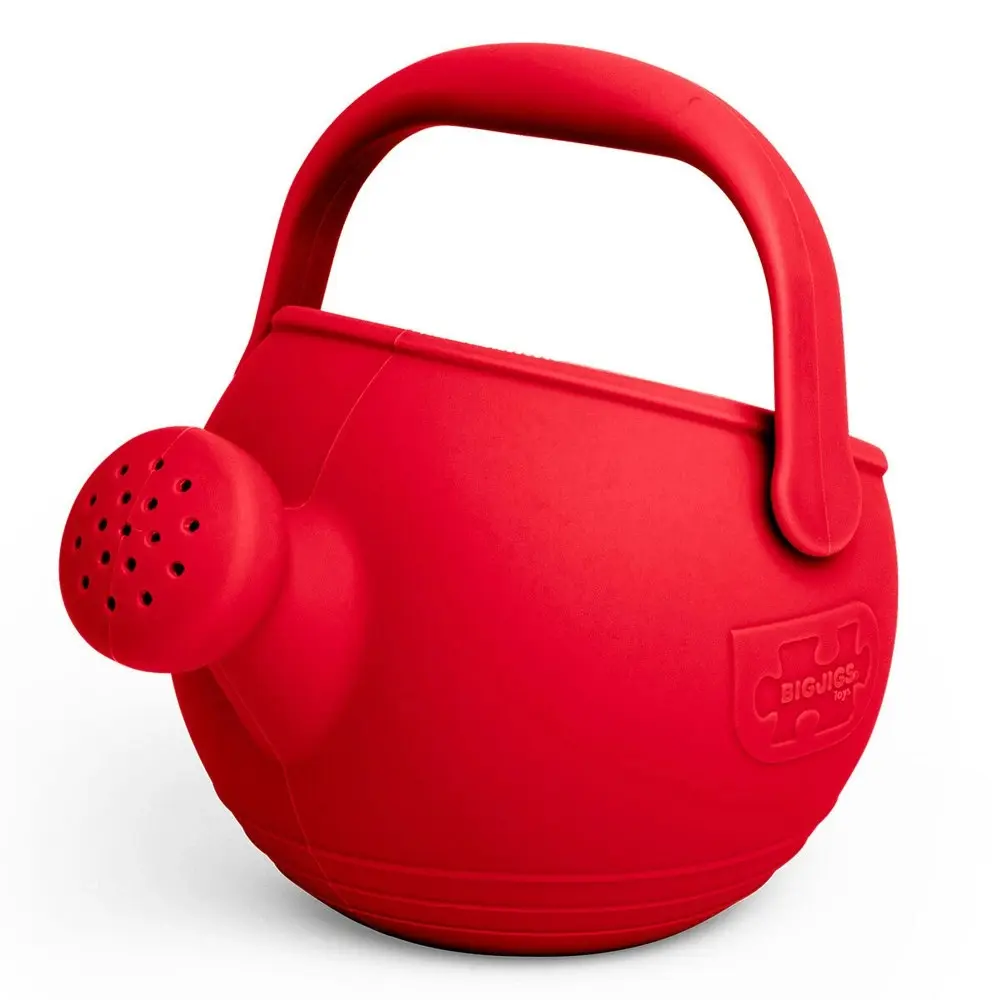 Bigjigs Toys 19cm Silicone Watering Can Kids/Children Play Toy  Cherry Red 18m+