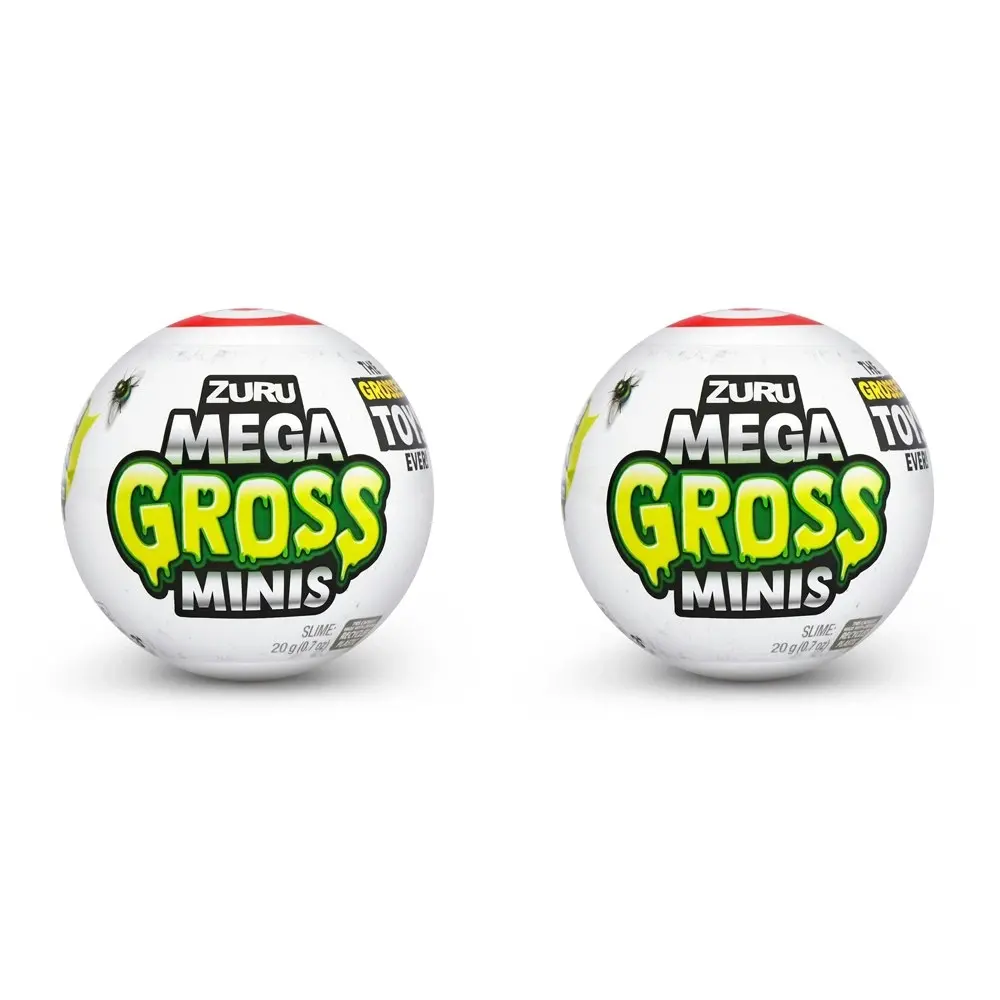 2x ZURU 5 Surprise Mega Gross Minis Series 2 Kids/Children Playing Toy Asstd 3y+