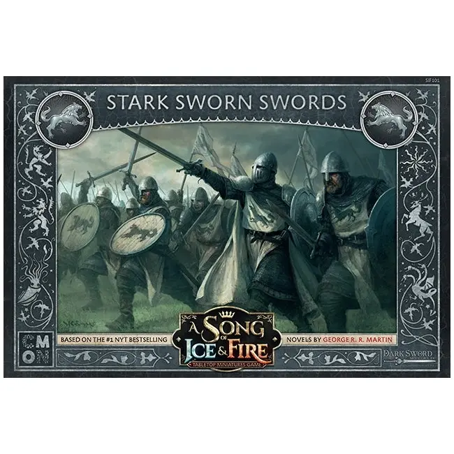 CMON A Song Of Ice & Fire Tabletop Miniatures Game Figure Stark Sworn Swords 14+