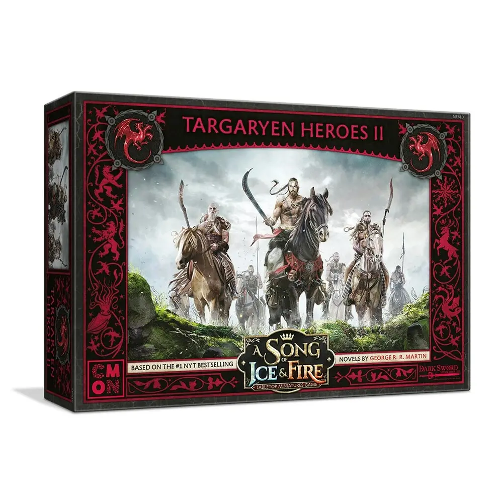 CMON A Song Of Ice & Fire Tabletop Miniatures Game Figure Targaryen Heroes 2 14+