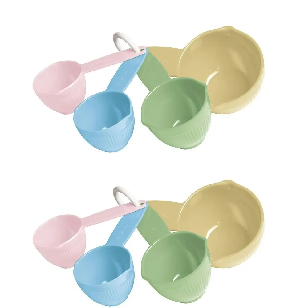 2x 4pc Cuisena Melamine Measuring Cup Spoon/Scoop Set Baking/Kitchen Utensil Set