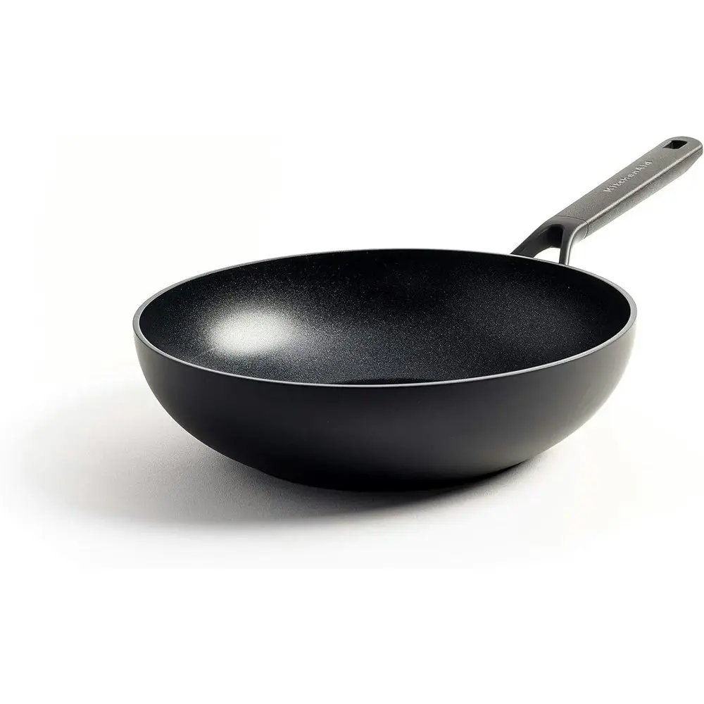 KitchenAid Classic Forged Non Stick Open Wok Pan 28cm Home Kitchen Cookware