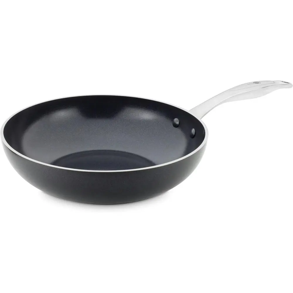 GreenPan Brussels Series Non Stick Open Cover wok 28cm Home Kitchen Cookware