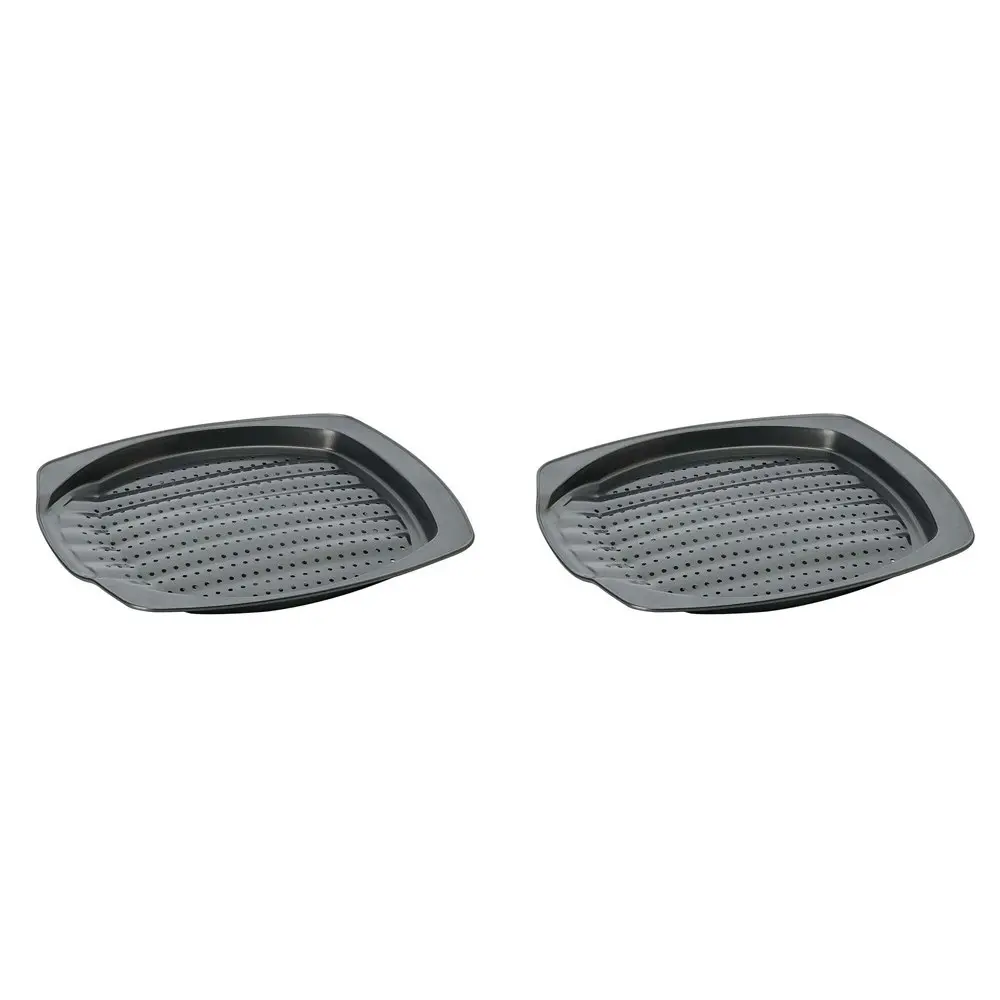 2PK Wiltshire Easybake Non-Stick Chips/Wedges Oven Safe Baking Tray 35x32cm