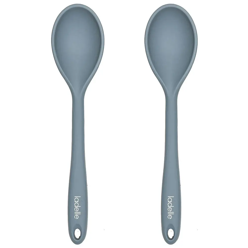 2x Ladelle Craft Blue Kitchenware Silicone Spoon Cooking/Serving Utensil 28x6cm