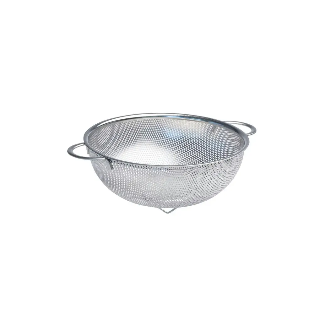 Cuisena Perforated 22cm Stainless Steel Colander Strainer Basket w/Handle Silver