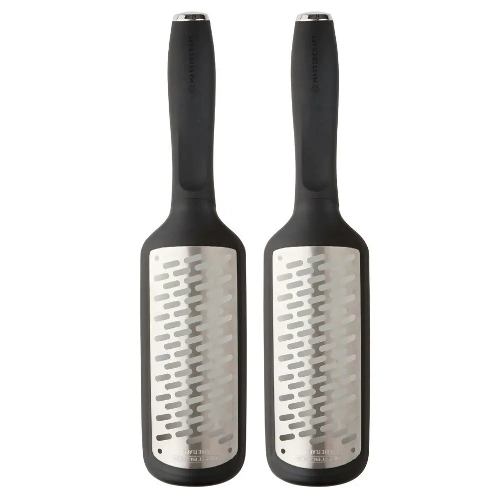 2x MasterCraft West Fine Blade Grater/Zester Cheese/Chocolate Kitchen Utensil BK