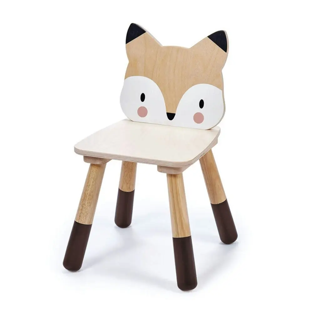 Tender Leaf Toys 48cm Forest Fox Wooden Chair Kids/Children Stool Furniture 3y+