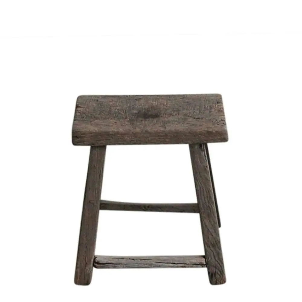 Belle Shandong 120 Year Wooden Stool Chair Home Furniture Large 42x51cm Natural