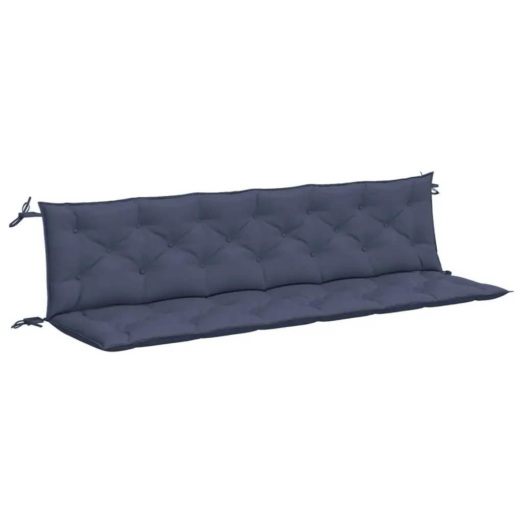 Garden Bench Cushions 2 pcs Navy Blue 200x50x7 cm Oxford Fabric 379127