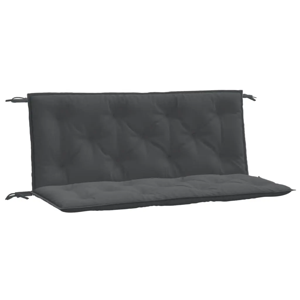 Garden Bench Cushions 2 pcs Melange Anthracite 120x50x7 cm Fabric 4002596