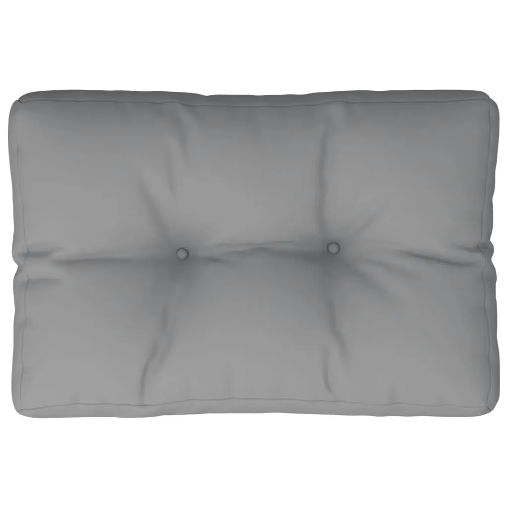 Pallet Cushion Grey 50x40x12 cm Fabric 360536